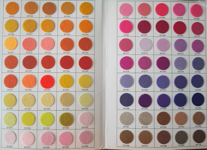 PP felt colour PP felt colour