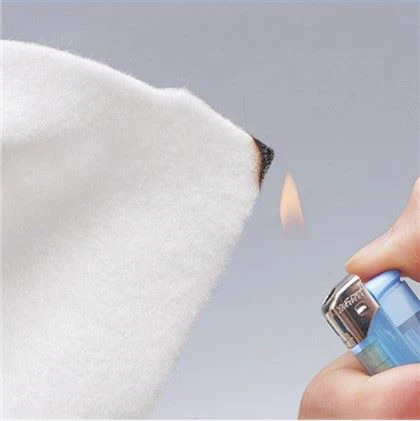 Não tecido perfurado com agulha retardante de chama